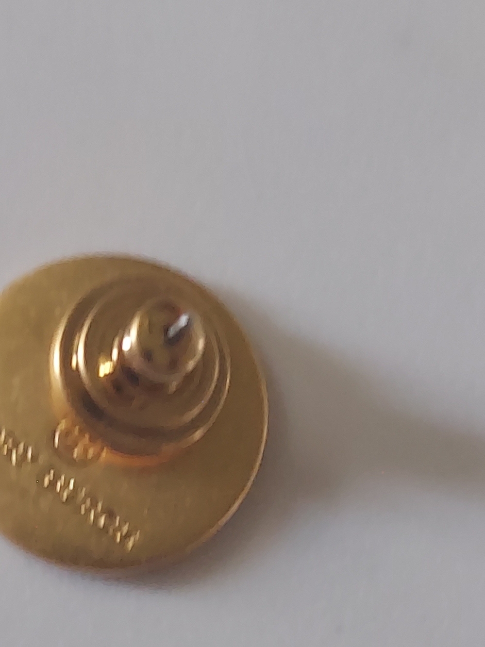 Tory Burch Black and Gold Logo Round Studs - Picture 3 of 4